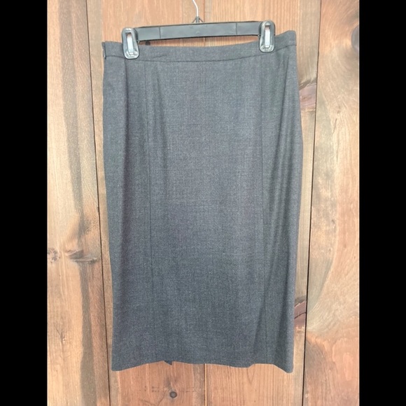 Brooks Brothers Gray Wool Vintage Pencil Skirt - Picture 3 of 4